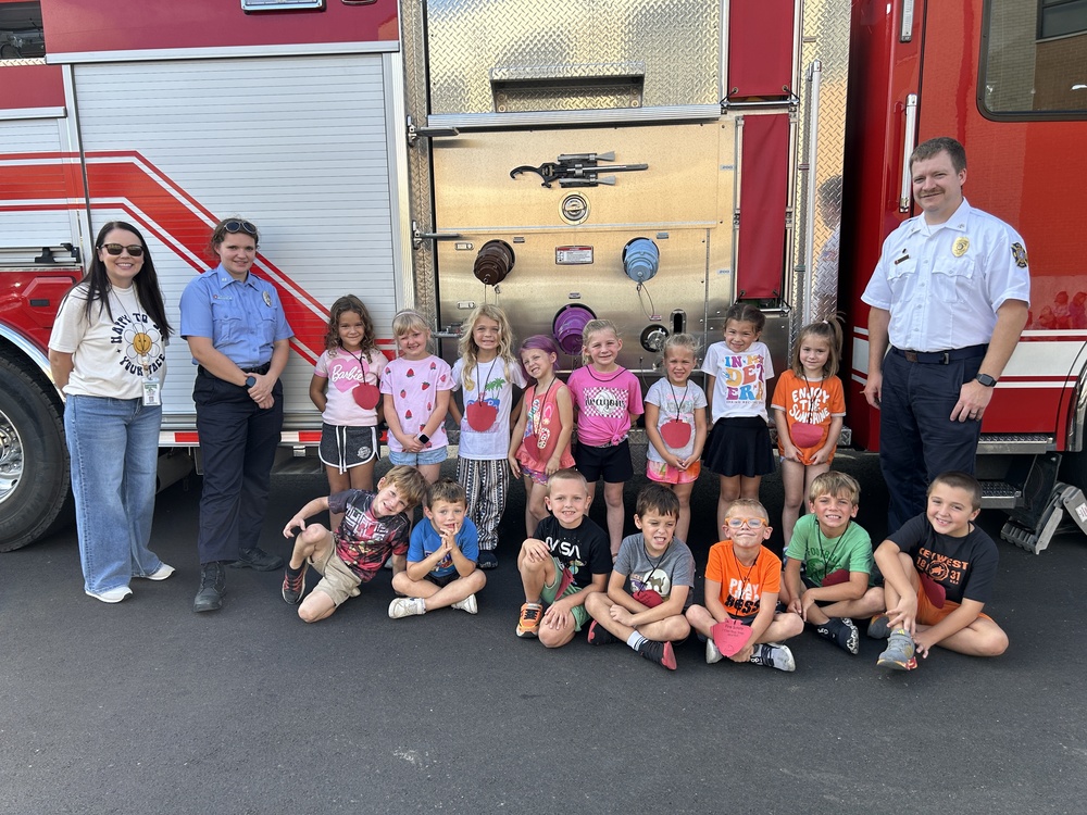 Kindergarteners Learn About Fire Safety