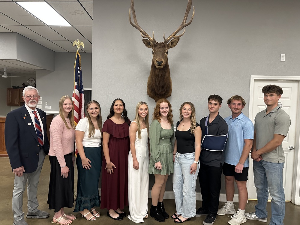 Students Recognized at Ste. Genevieve Elks Student of the Month Banquet