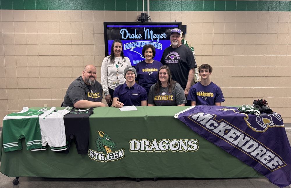 SGHS Senior Drake Meyer Signs with McKendree University for Wrestling