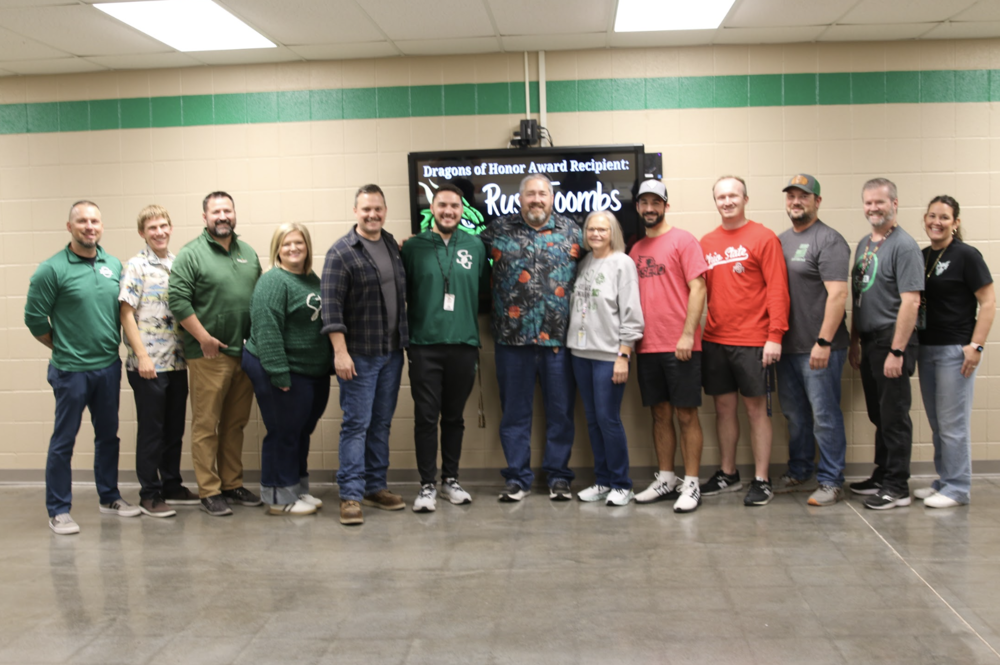 SGHS Counselor Russ Toombs Recognized as Dragons of Honor Award Recipient