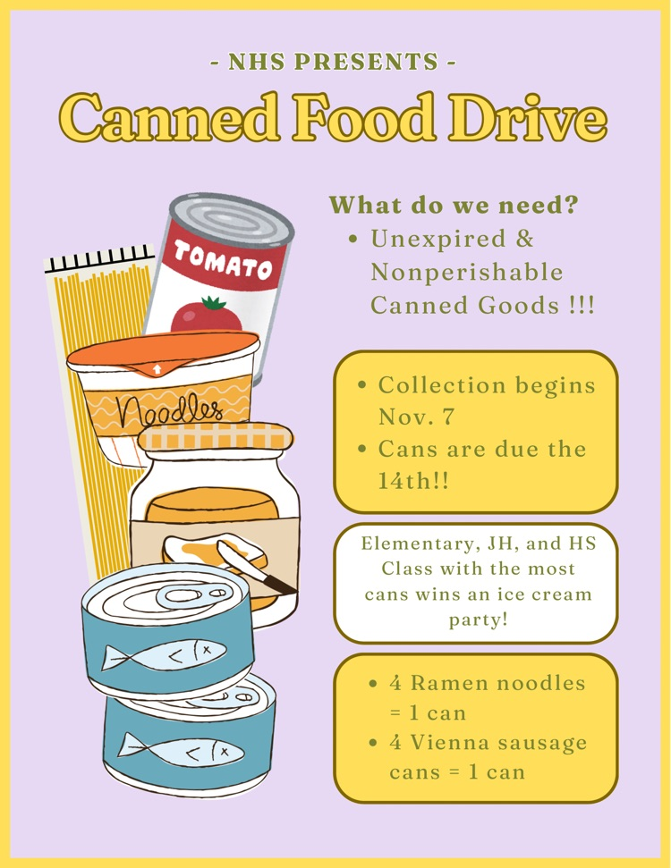 Nonperishable items needed!