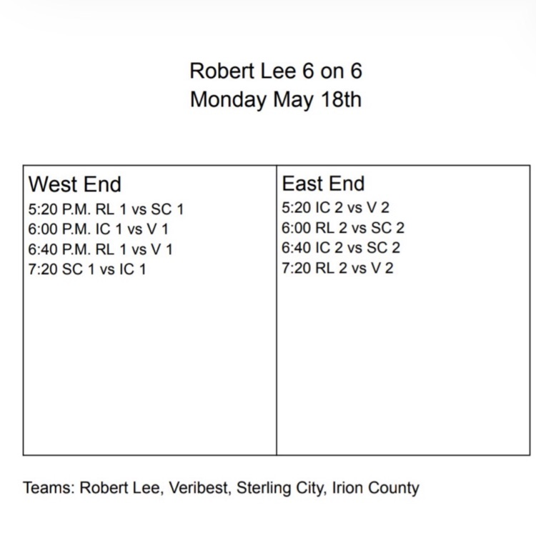 Monday 5/18 6 on 6