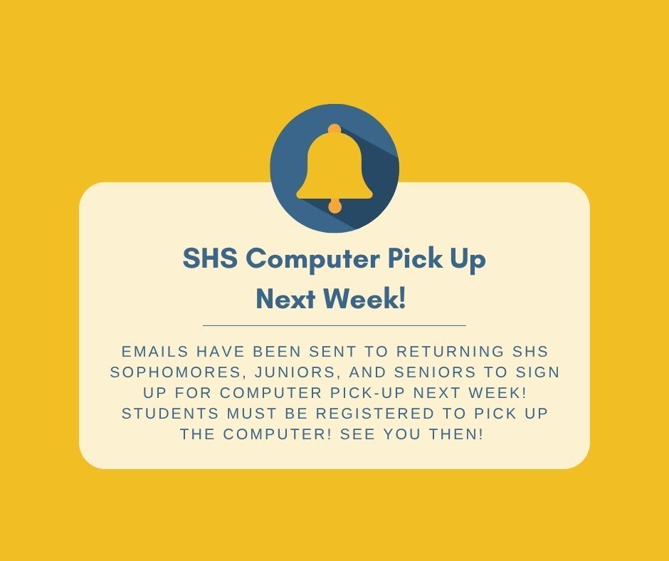 SHS Computer Pick Up