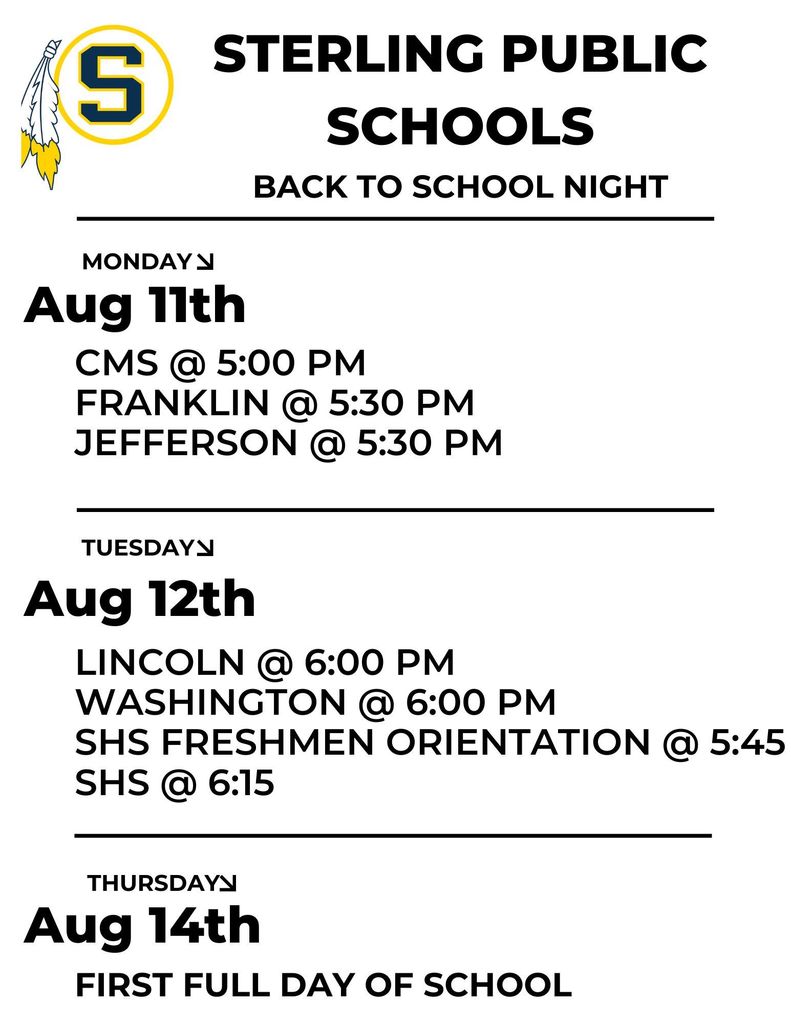 Back To School Night