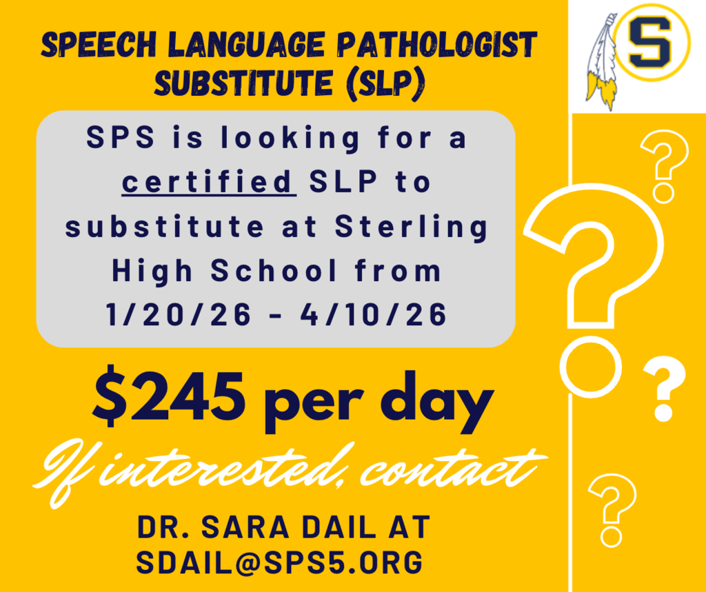 SPS Substitute Opportunity! 