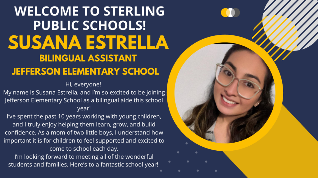 Welcome to SPS, Susana!