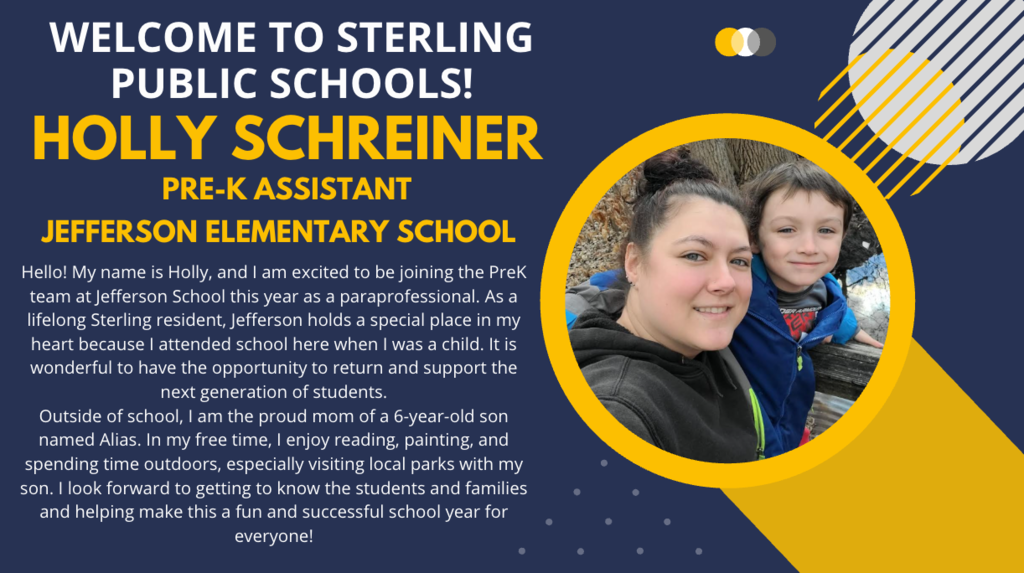 Welcome back to SPS, Holly!