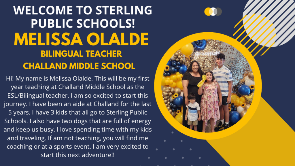 Melissa Olalde is our new Bilingual Teacher!