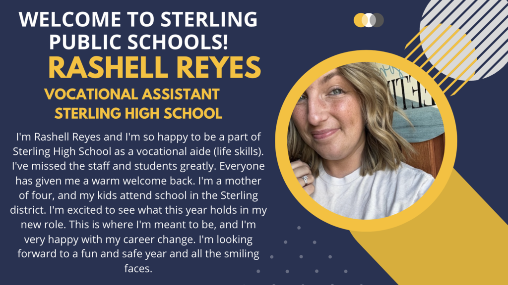 Welcome Back to SHS, Rashell!