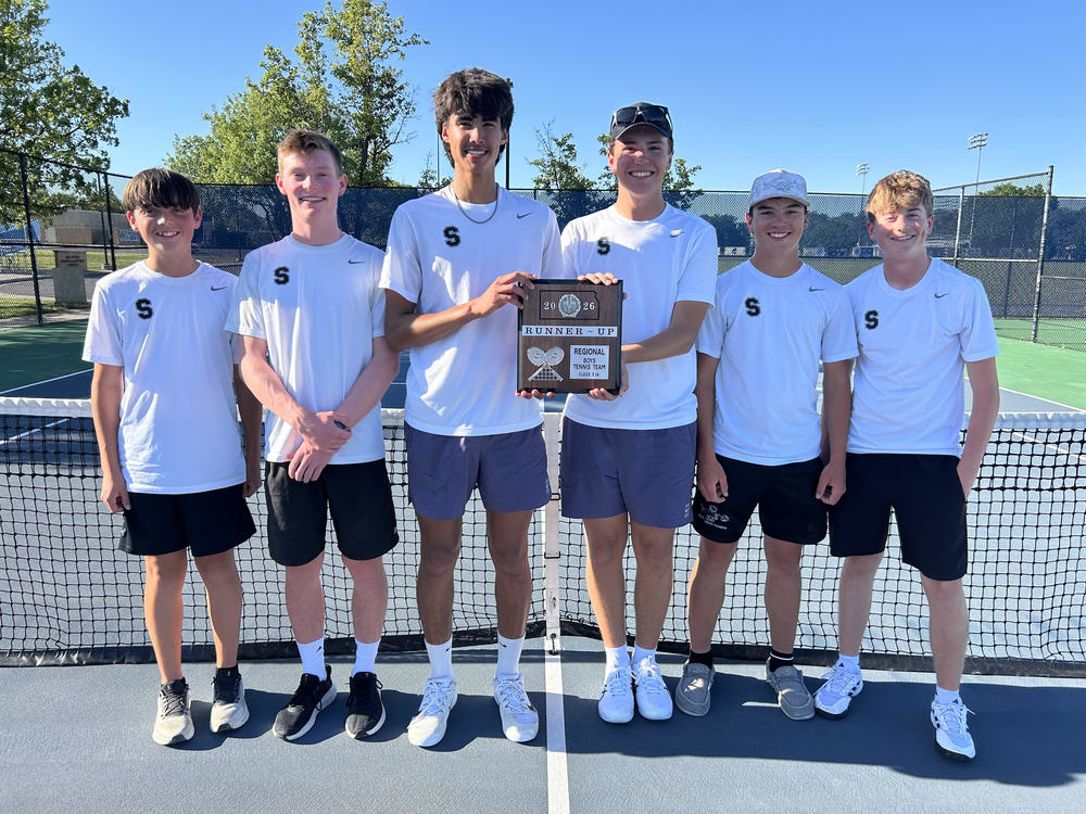 SHS Boys Tennis Team were regional runner up. Jace, Lathem, Ben, and Trace qualify for 3-1A State.