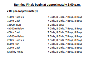 Running Events JH HOA Track 26