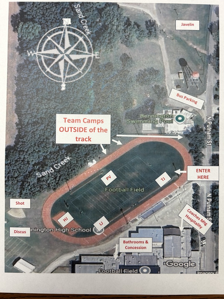 Map of Track and Facilities
