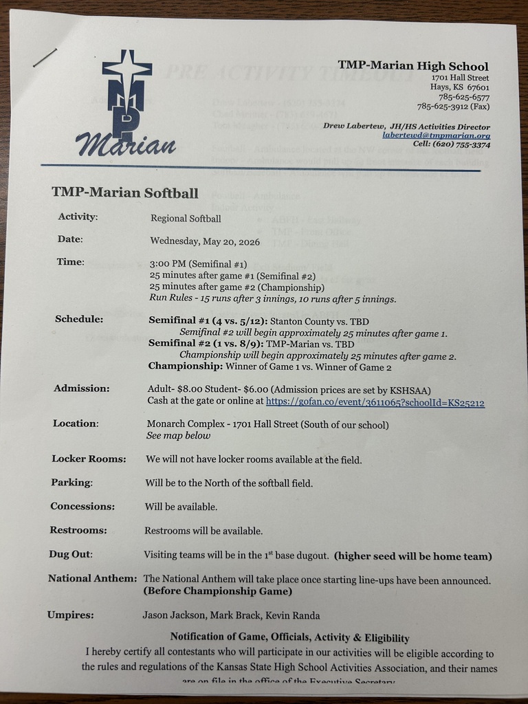 Regional Softball Info. @ TMP
