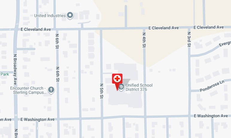 American Red Cross blood drive at Sterling High School registration page and location.