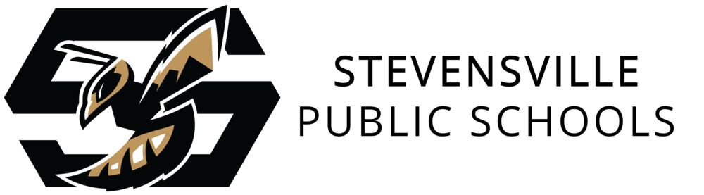 Letter S and a Yellowjacket with Stevensville Public Schools