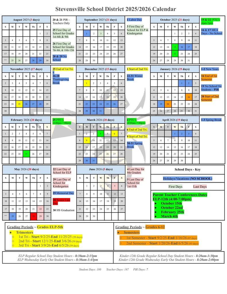 25/26 Stevi Calendar