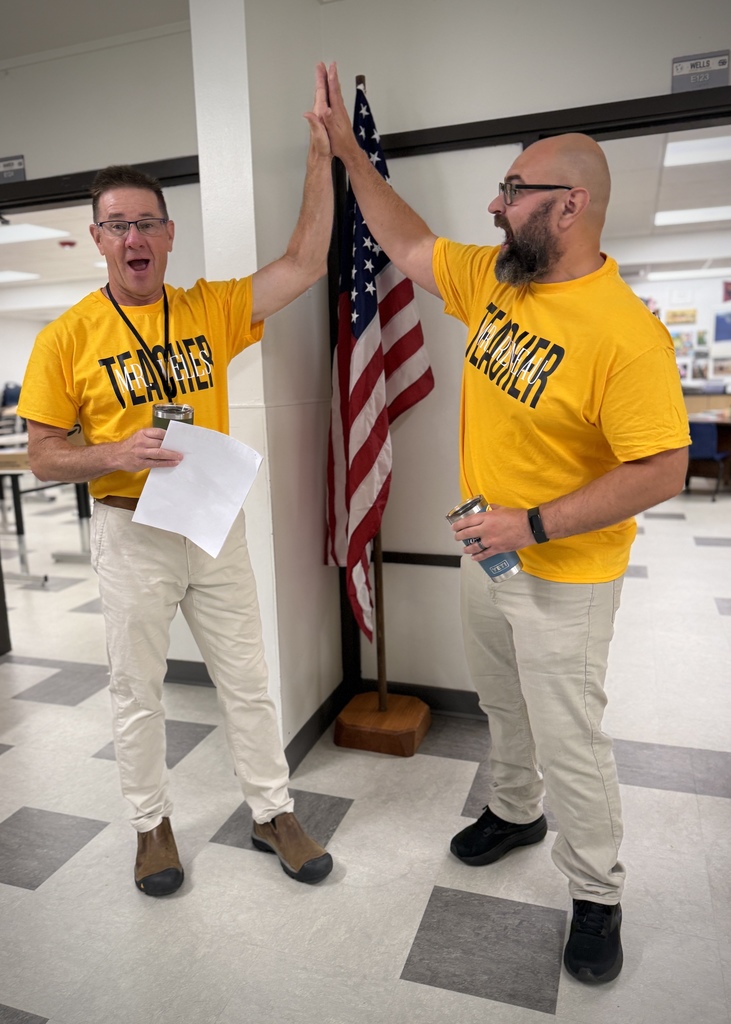 DEPARTMENT CHAMPS - Mr. Wells and Mr. Reneau
