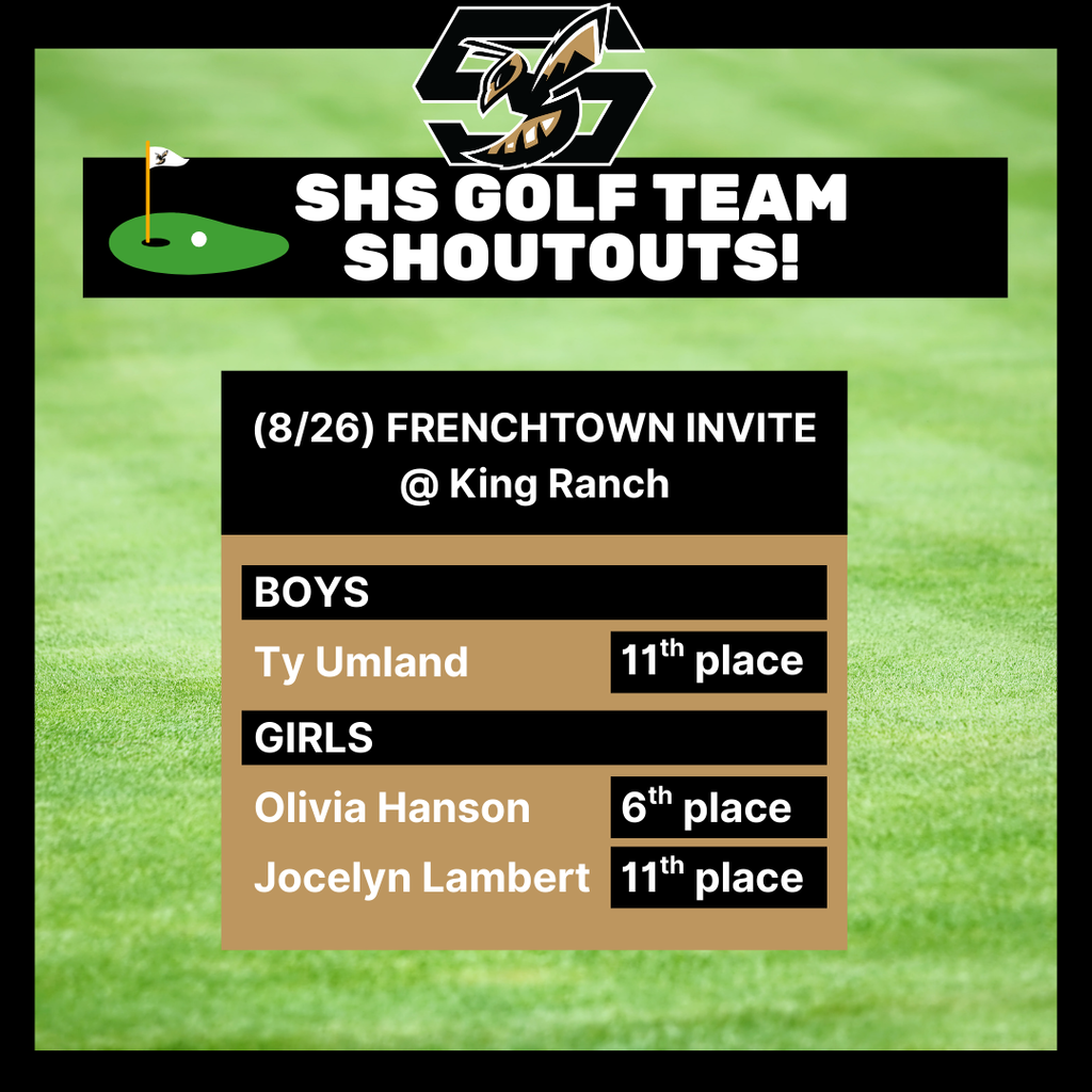 Golf Team Shoutouts #2