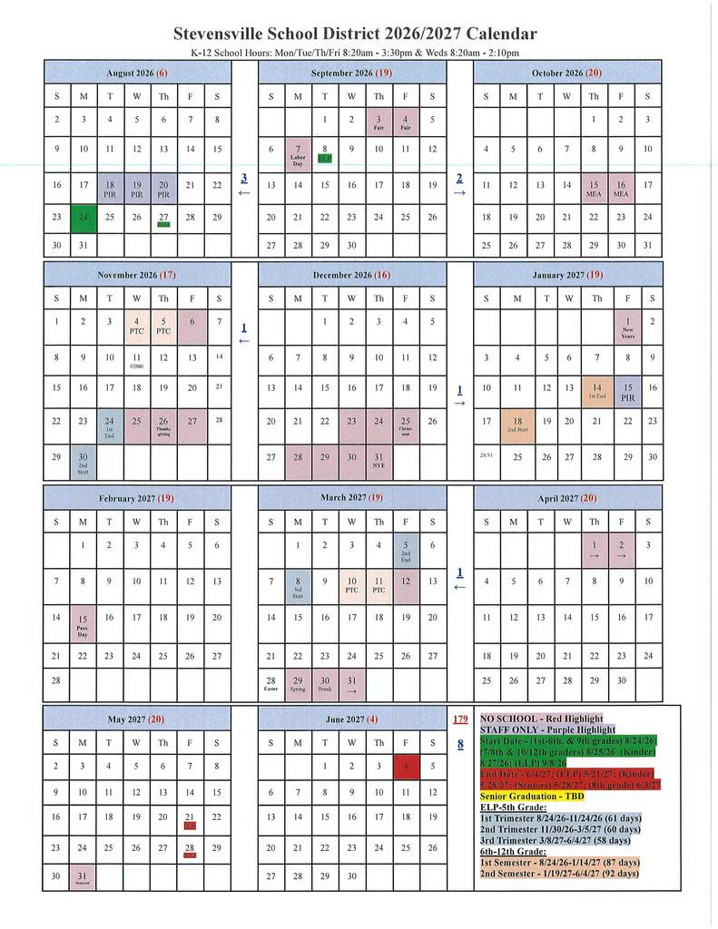 2026/2027 Calendar