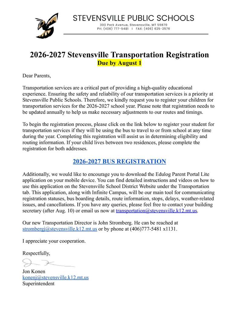 Bus Registration