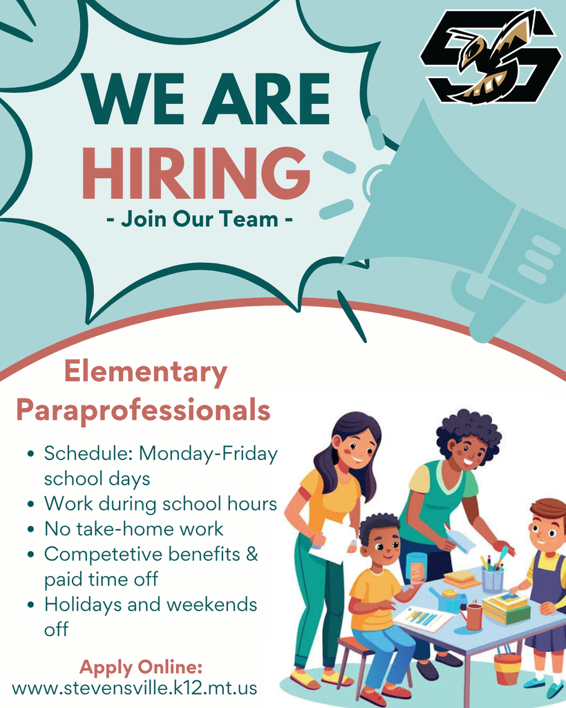 Now hiring elementary paraprofessionals