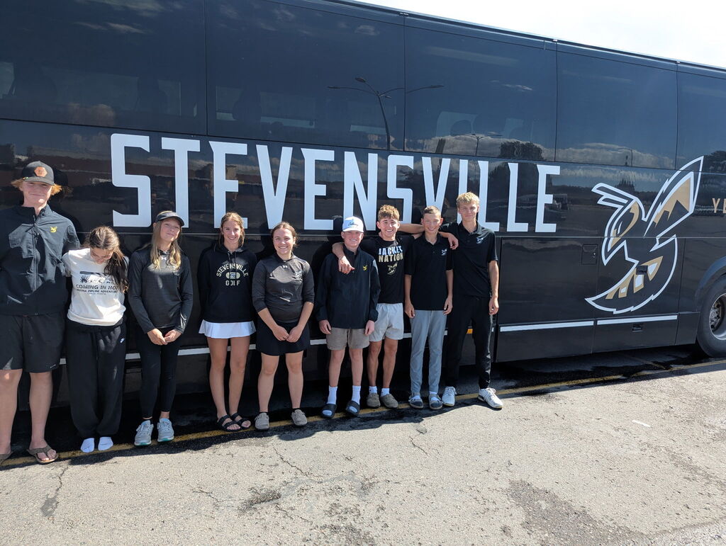 Golf Team on New Bus