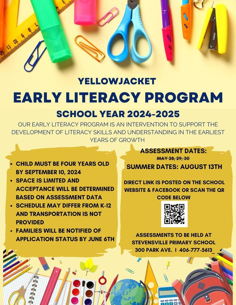 Early Literacy Program flyer