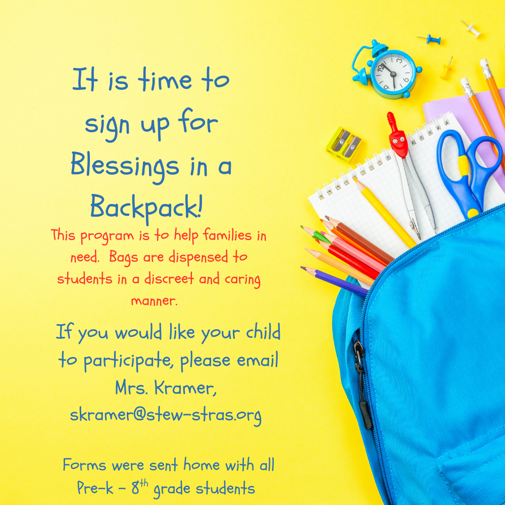 Blessings in a Backpack