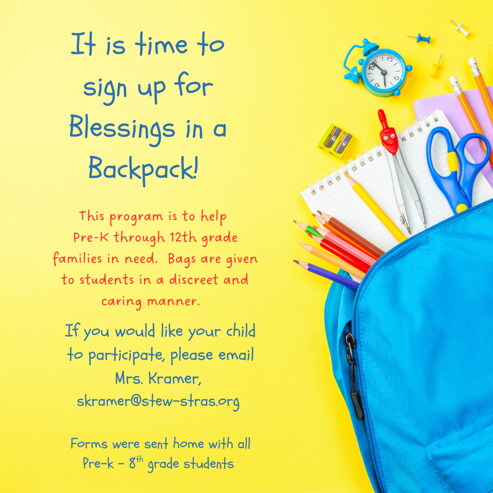 Blessings in a Backpack