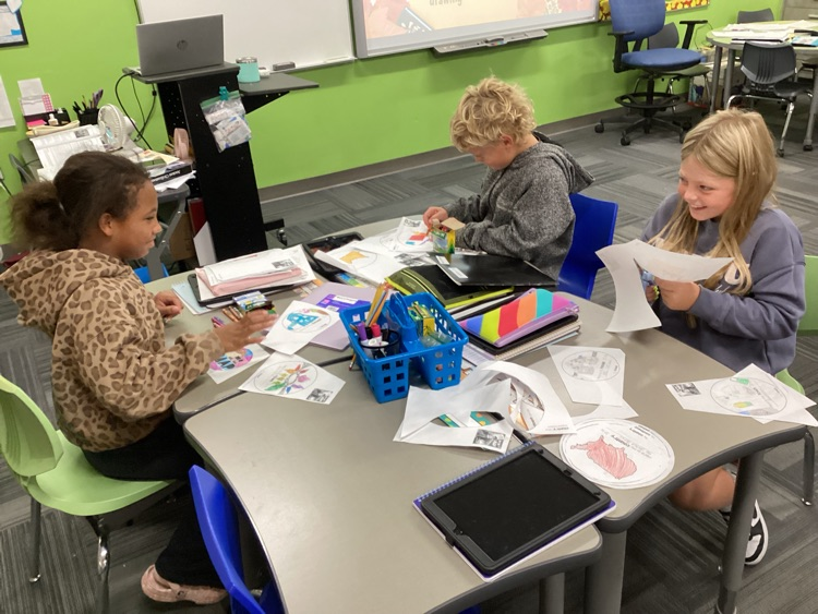 Students working on their On The Map project