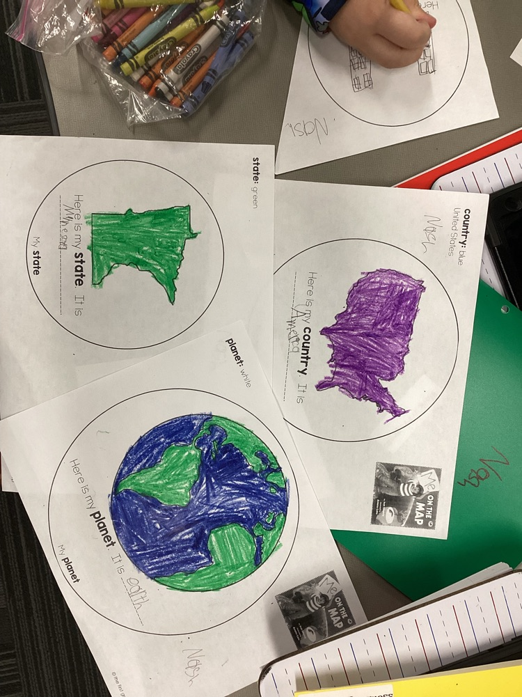 Students working on their On The Map project