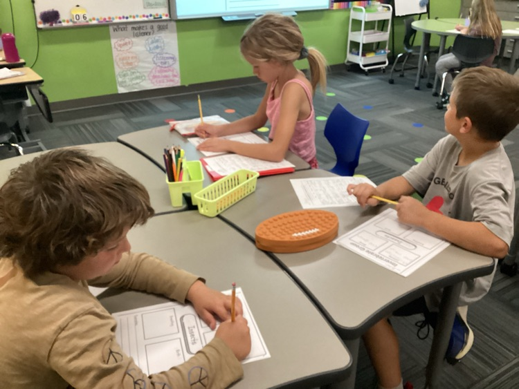 Mrs buttons class working hard