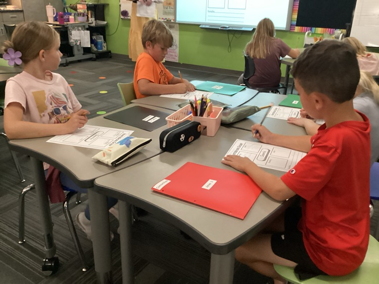 Mrs buttons class working hard