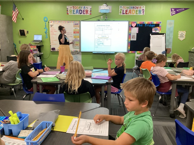 Mrs buttons class working hard