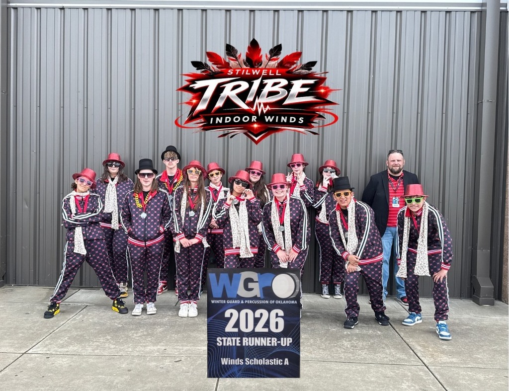 The Tribe Indoor Winds received State Runner-Up at the Winter Guard and Percussion of Oklahoma