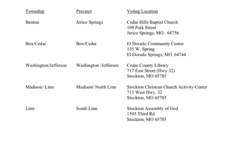 Voting Locations