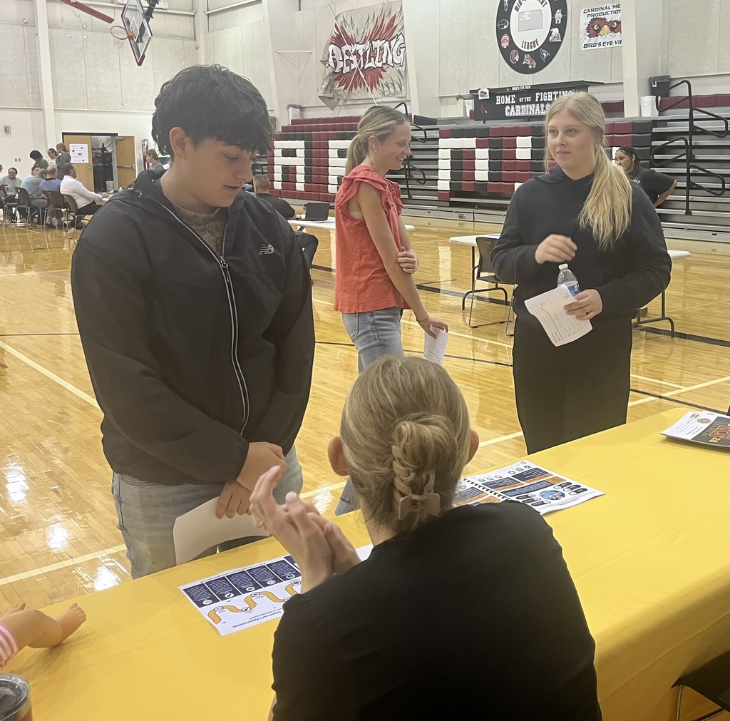 All 9-12 SHS students attended the Rooks County Career Fair on Wednesday in Plainville.