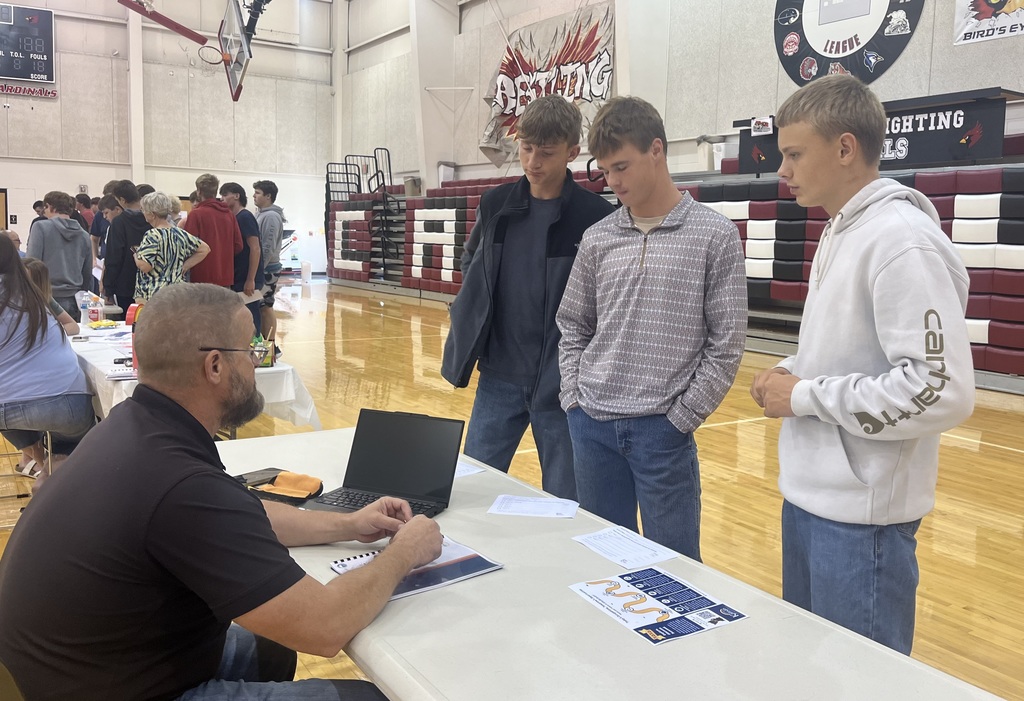 All 9-12 SHS students attended the Rooks County Career Fair on Wednesday in Plainville.