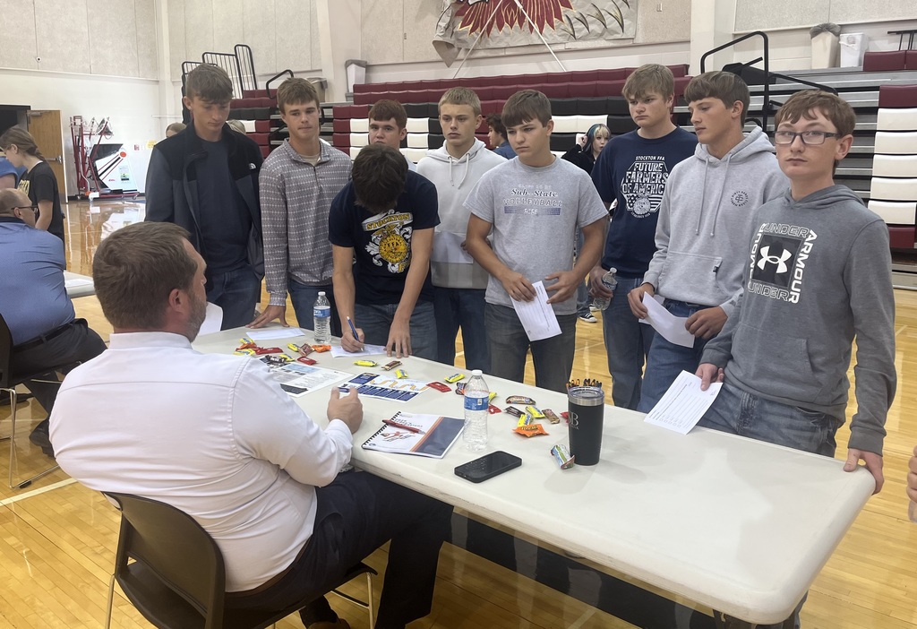 All 9-12 SHS students attended the Rooks County Career Fair on Wednesday in Plainville.