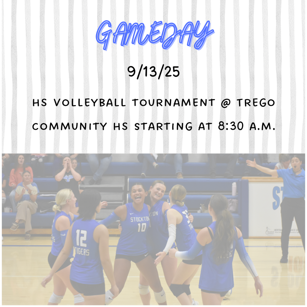 HS Volleyball plays tomorrow in Wakeeney! Good luck, ladies!