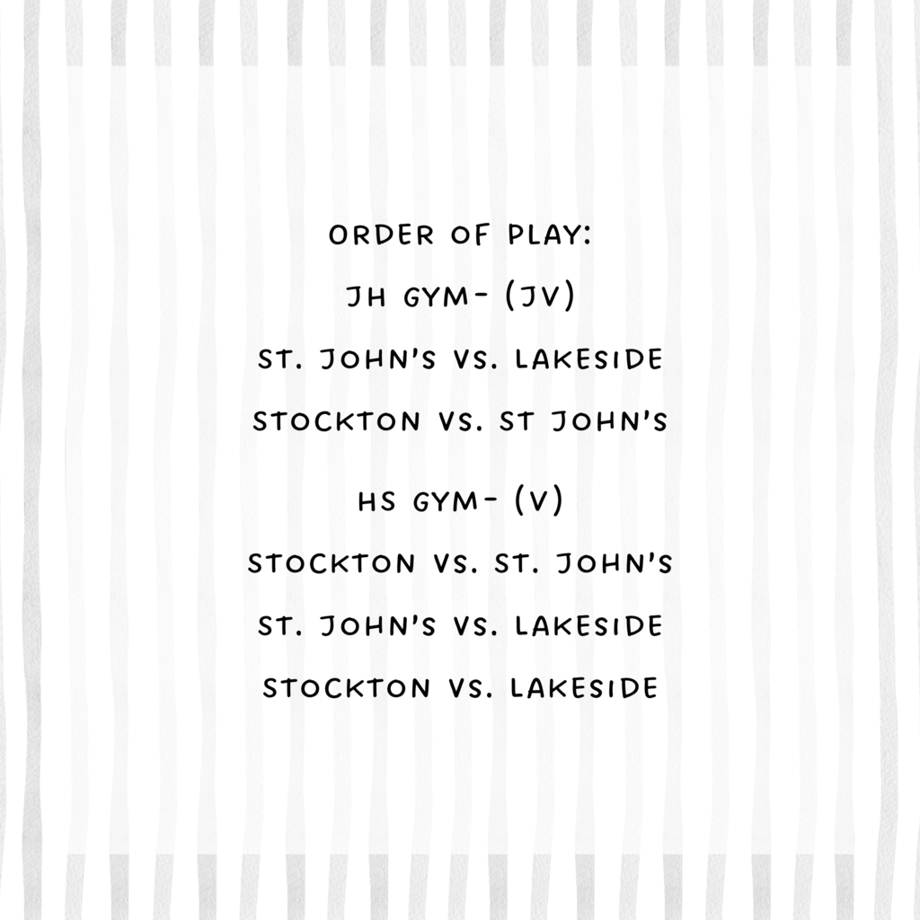 HS volleyball @ HOME tonight starting at 5:00 p.m. Good luck, ladies!
