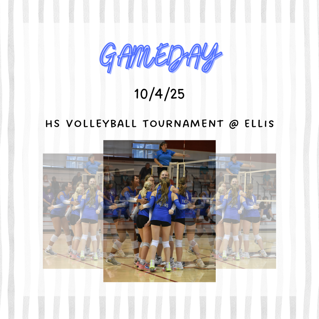 Good luck to our high school volleyball team tomorrow as they play in the Ellis tournament! 