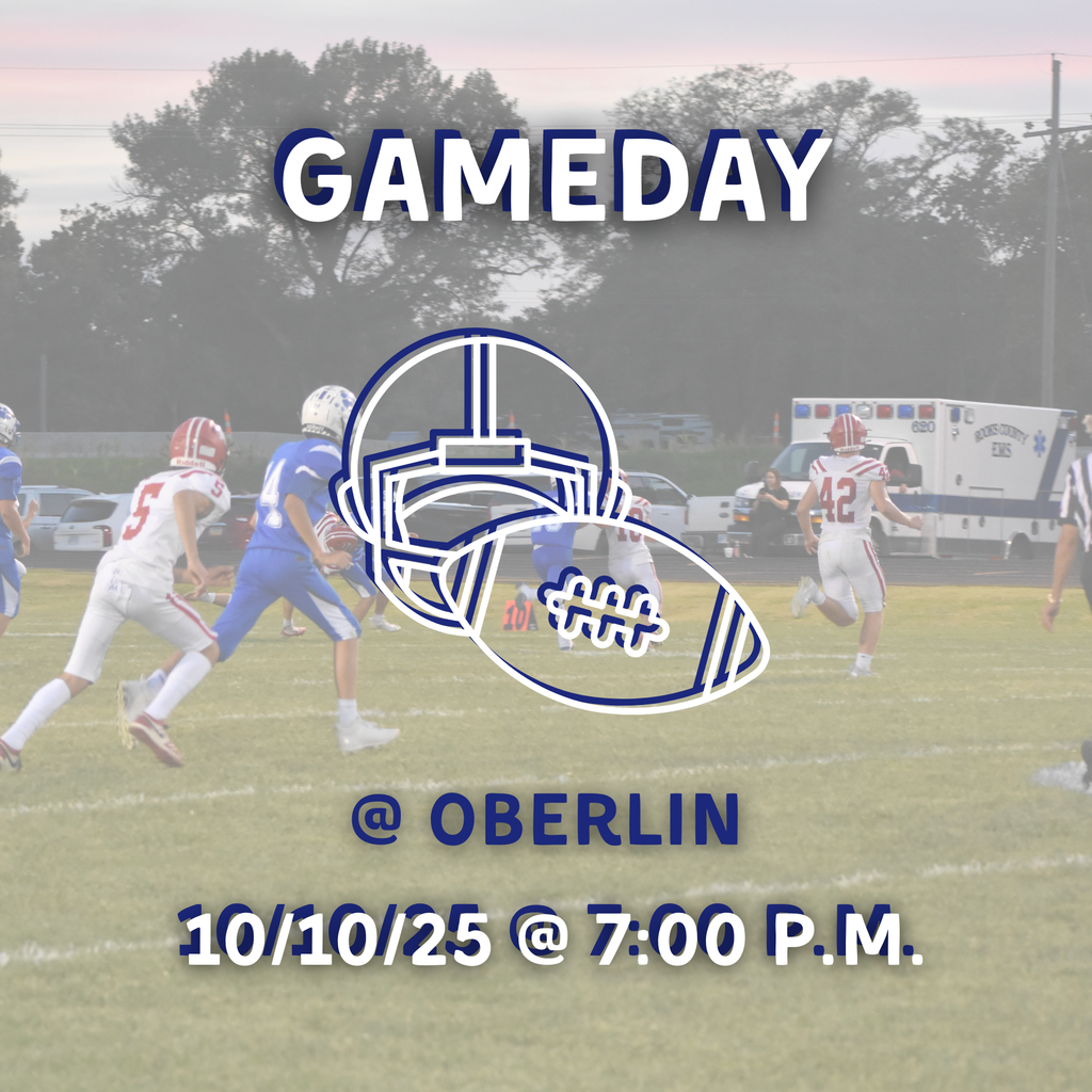 HS Football tonight @ Oberlin starting at 7 p.m. Good luck, boys!