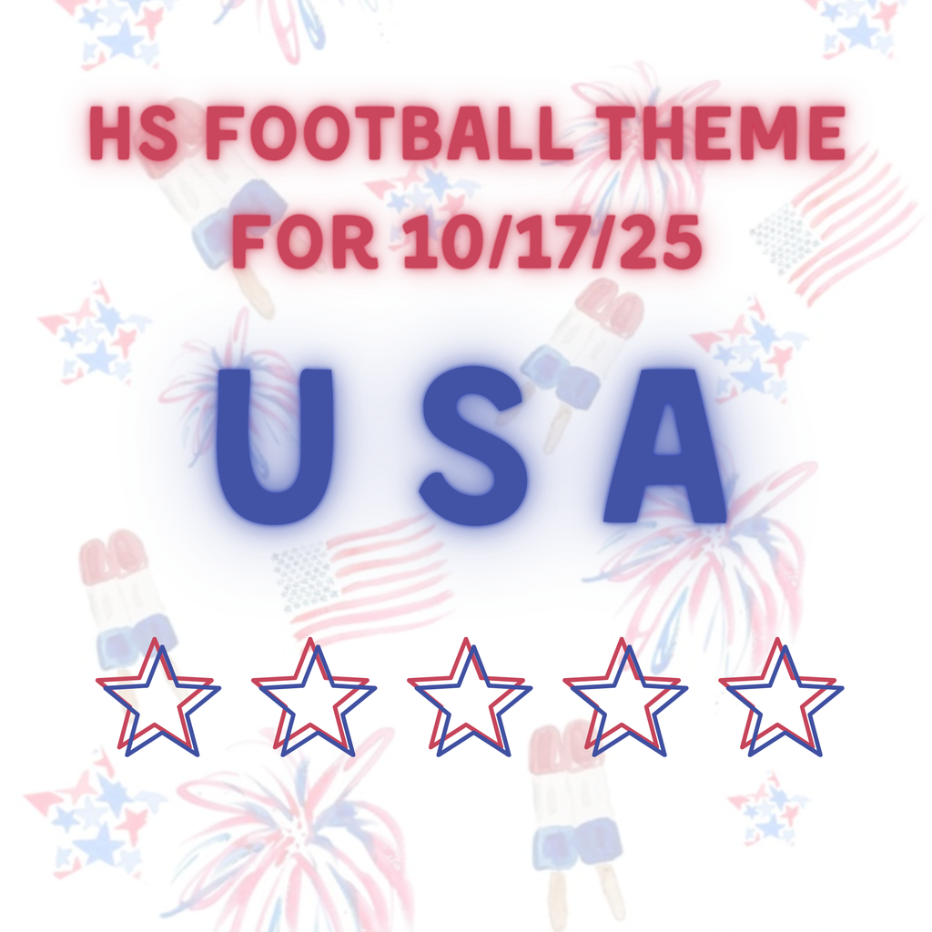 USA is the theme for HOME HS Football this week!