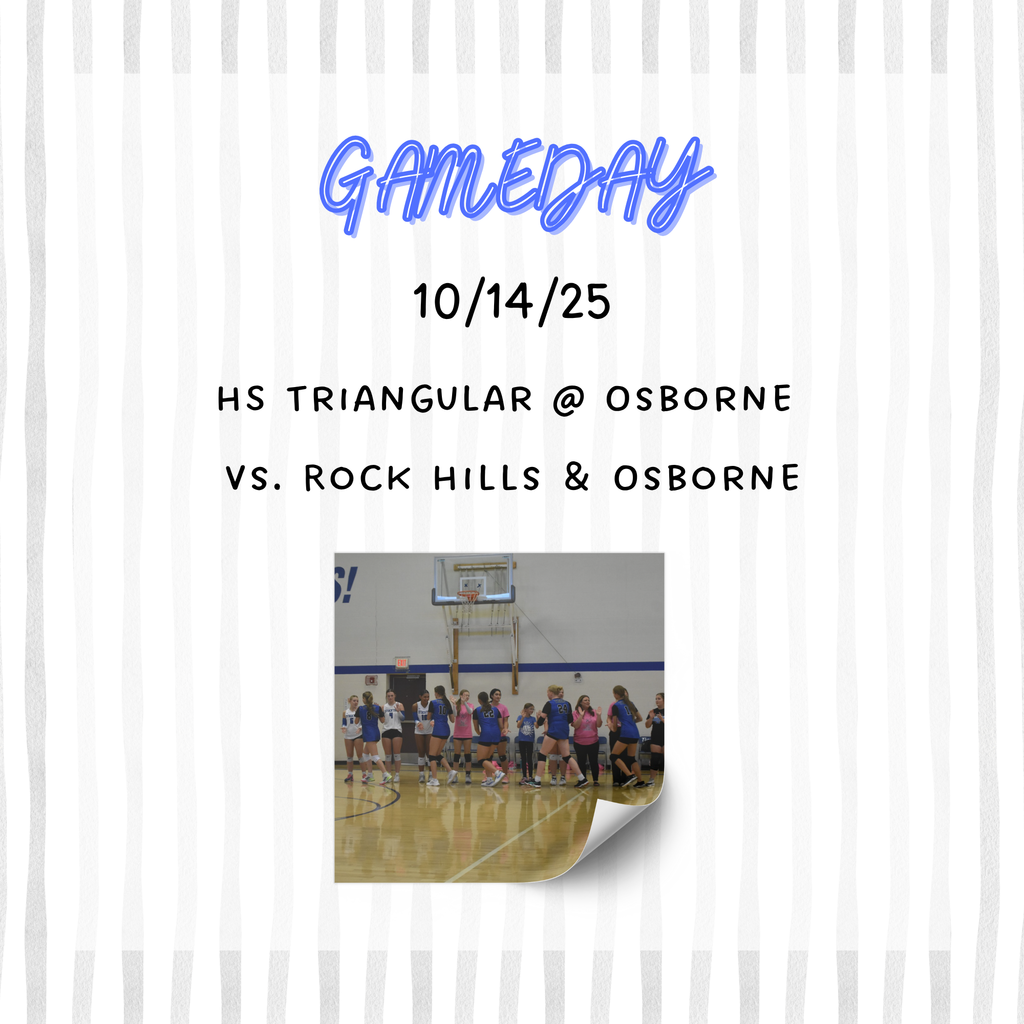 HS Volleyball will be AWAY at Osborne today! Good luck, ladies!