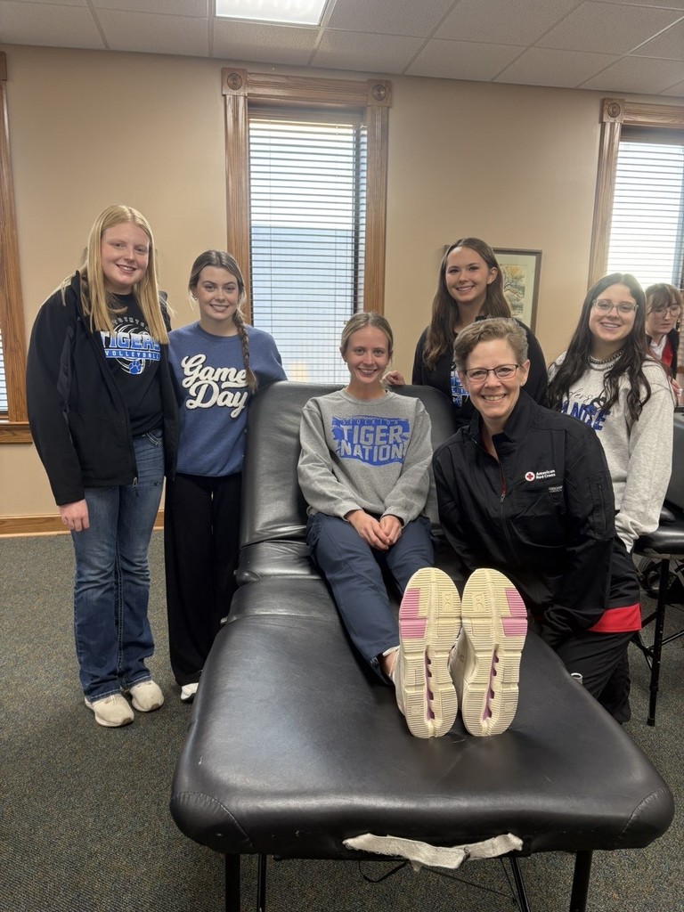 The SHS National Honor Society helped make calls and set up for the Red Cross Blood Drive at the Rooks County Health Department again this month! 