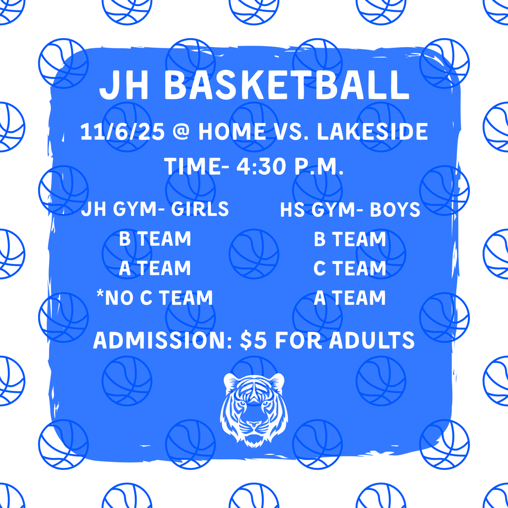 Come out & support the JH basketball teams for their first home games of the season tonight starting at 4:30!