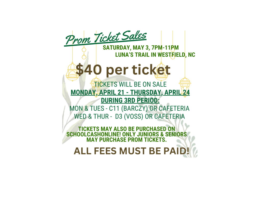 Prom Tickets
