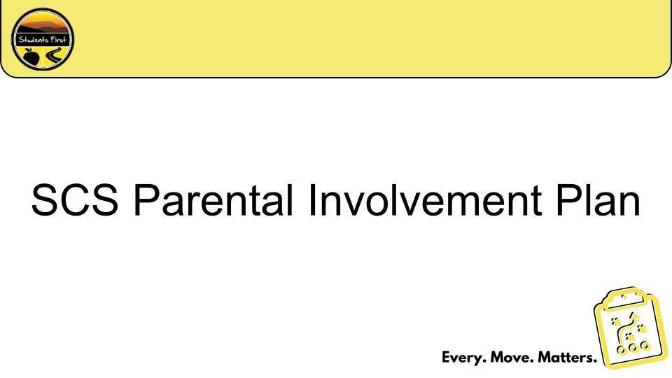 Parent Involvement Plan