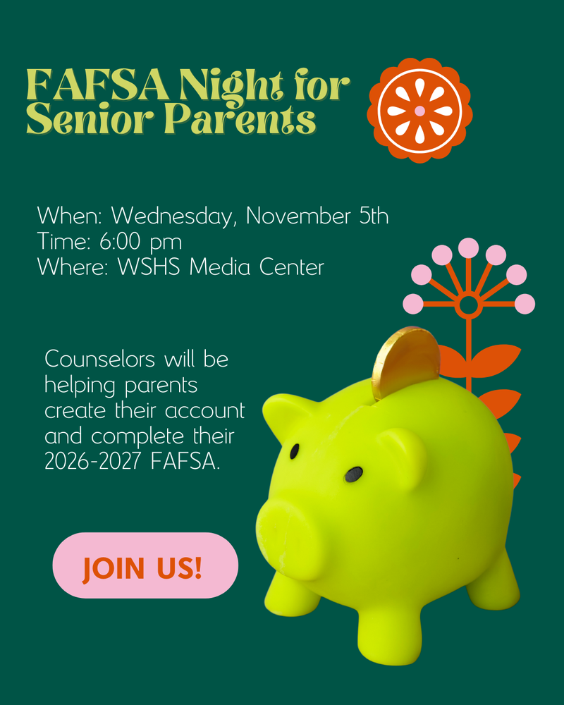 Image with info about FAFSA night